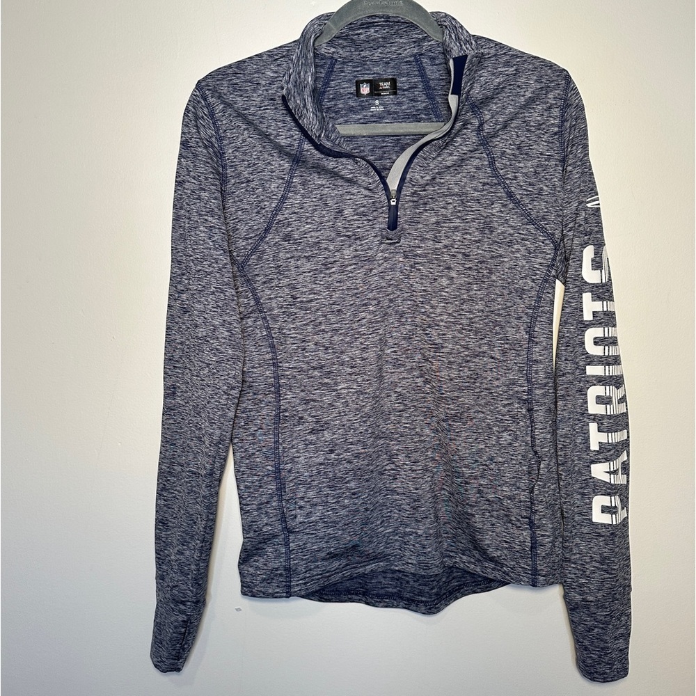 NFL Team‎ Apparel New England Patriots Quarter-Zip Pullover Jacket Woman Small